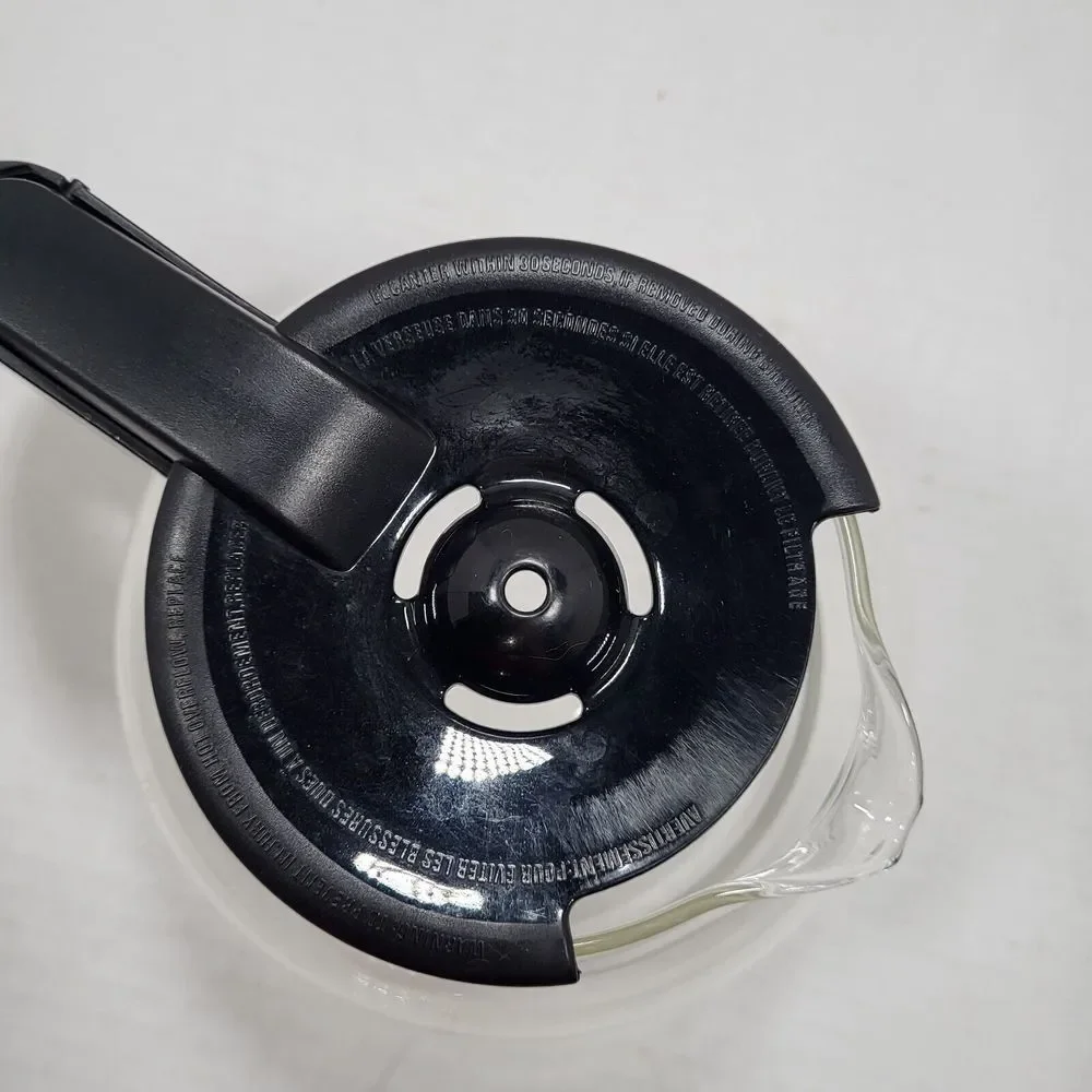 Mr. Coffee 12 Cup Replacement Coffee Pot Carafe Glass Black Top‎ & Water Filter